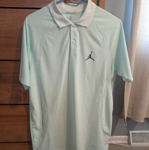 Jordan Men's Mint Golf Polo Size M